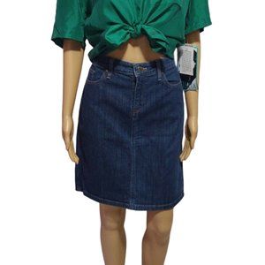 Vintage 80s LL Bean Denim Skirt Favorite Fit Jean Size 4